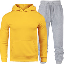Load image into Gallery viewer, 2019 brand sporting suit men warm hooded tracksuit track men&#39;s sweat suits set letter print large size sweatsuit male 2XL sets