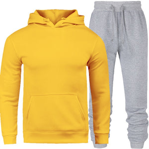 2019 brand sporting suit men warm hooded tracksuit track men's sweat suits set letter print large size sweatsuit male 2XL sets